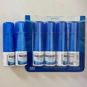 Nasacort Allergy Spray. 6 bottles. 720 sprays.